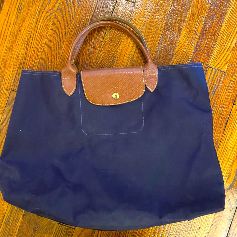 Longchamp Le Pliage Open Tote Bilberry